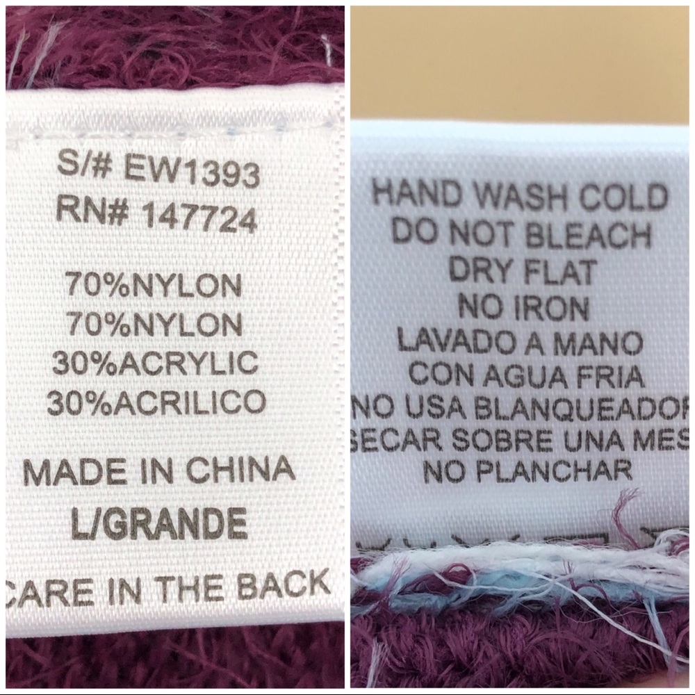 Lilac Dream Knit Crop Sweater Juniors L NWOT - Picture 8 of 8